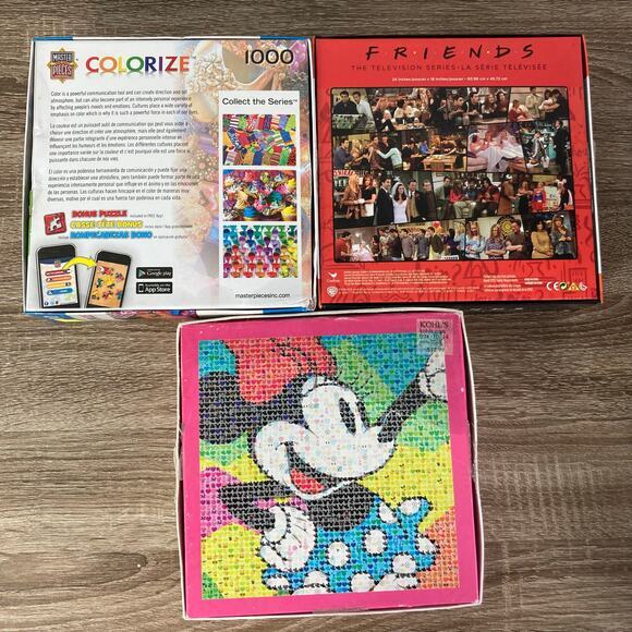 Ceaco Disney Emoji Minnie Mouse & Friends 300-1000 Pc Jigsaw Puzzle Set‎ - Picture 5 of 10
